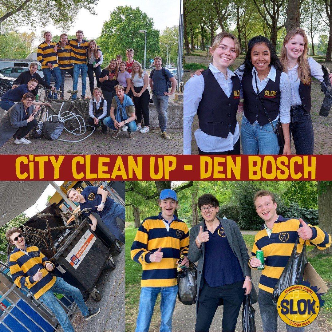 De City Clean Up van 9 mei was een succes! In totaal hebben 17 mensen aan de actie deelgenomen. Hierbij zijn ook maar liefst 17 volle zakken met zwerfafval verzameld en netjes weggegooid. Alle deelnemers willen we heel erg bedanken voor hun inzet! 
Jullie hebben ook zeker €10,- korting verdiend op 'n ticket voor SLOK 2022!